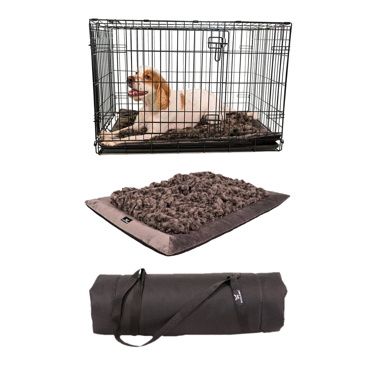 Dog & Cat Beds: Anti-Anxiety Calming Travel & Crate Mat-Nuzzle Bed